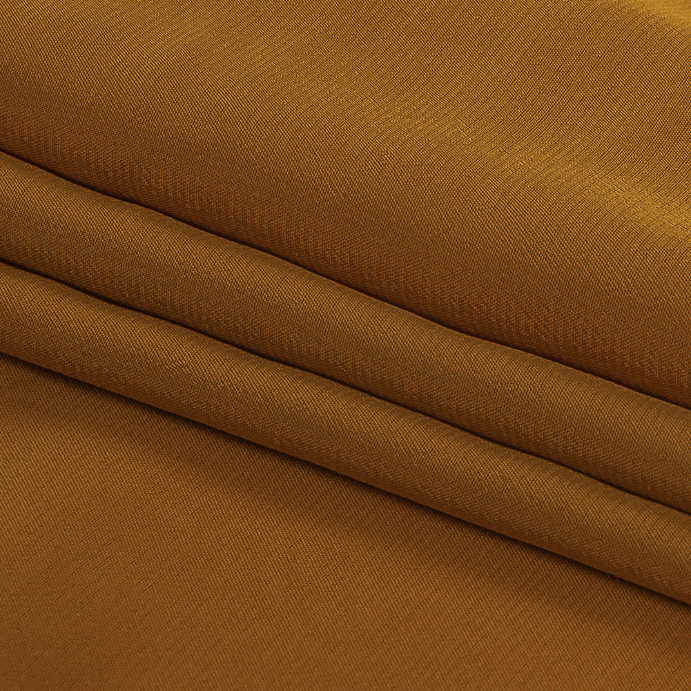 Famous Australian Designer Butterscotch Crepe de Chine Viscose Lining Folded