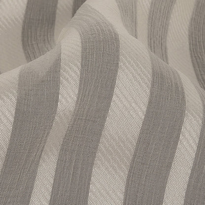 Famous Australian Designer Papyrus Crinkled Silk Chiffon with Twill Stripes Detail
