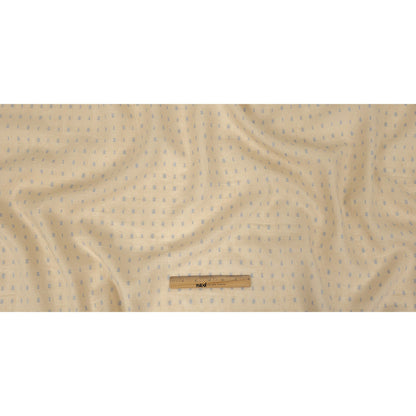 Famous Australian Designer Sand Dollar and Blue Fog Fil Coupe Dot Linen and Cotton Woven Full