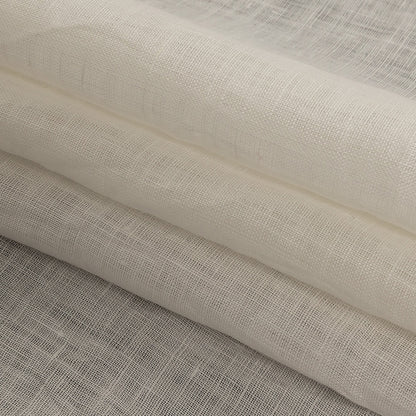 Famous Australian Designer Egret Lightweight Linen Poplin Folded