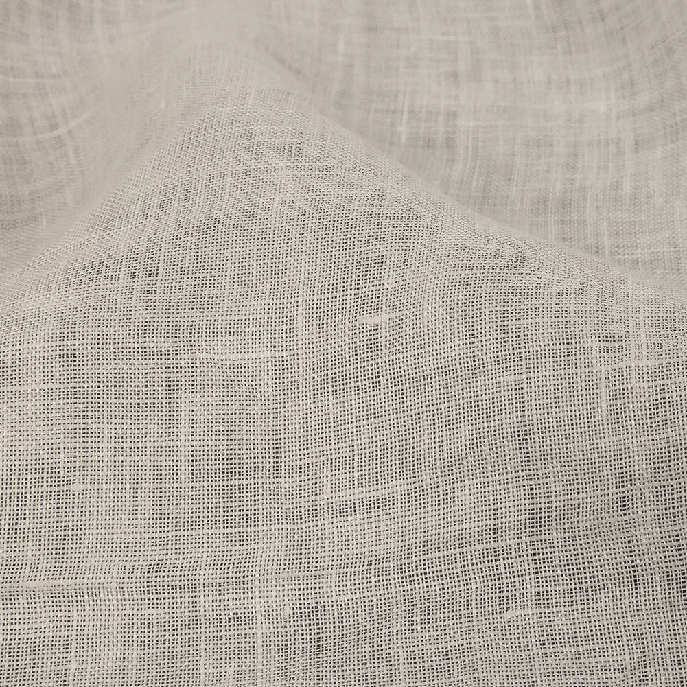 Famous Australian Designer Egret Lightweight Linen Poplin Detail