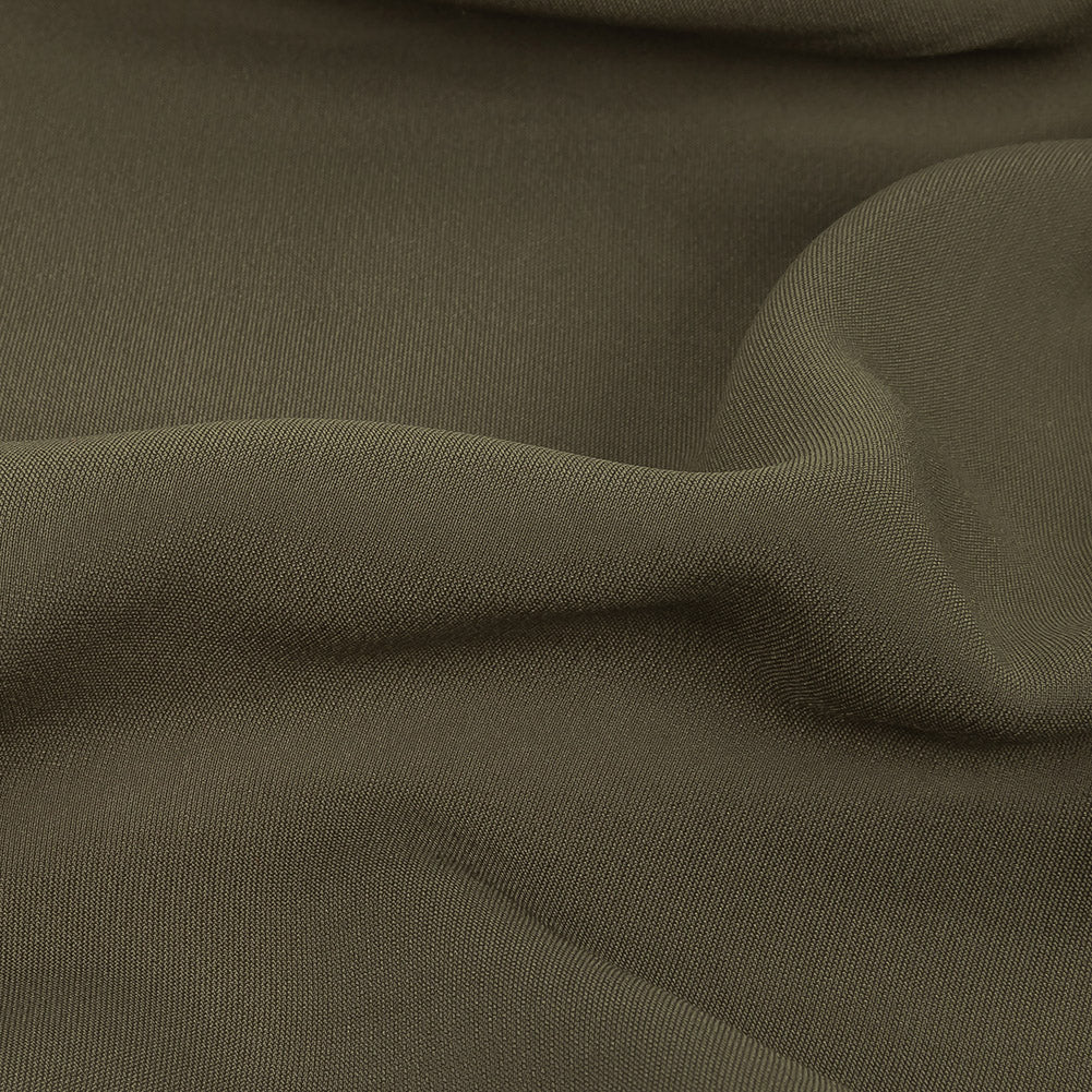 Famous Australian Designer Olive Stretch Viscose Lining Detail