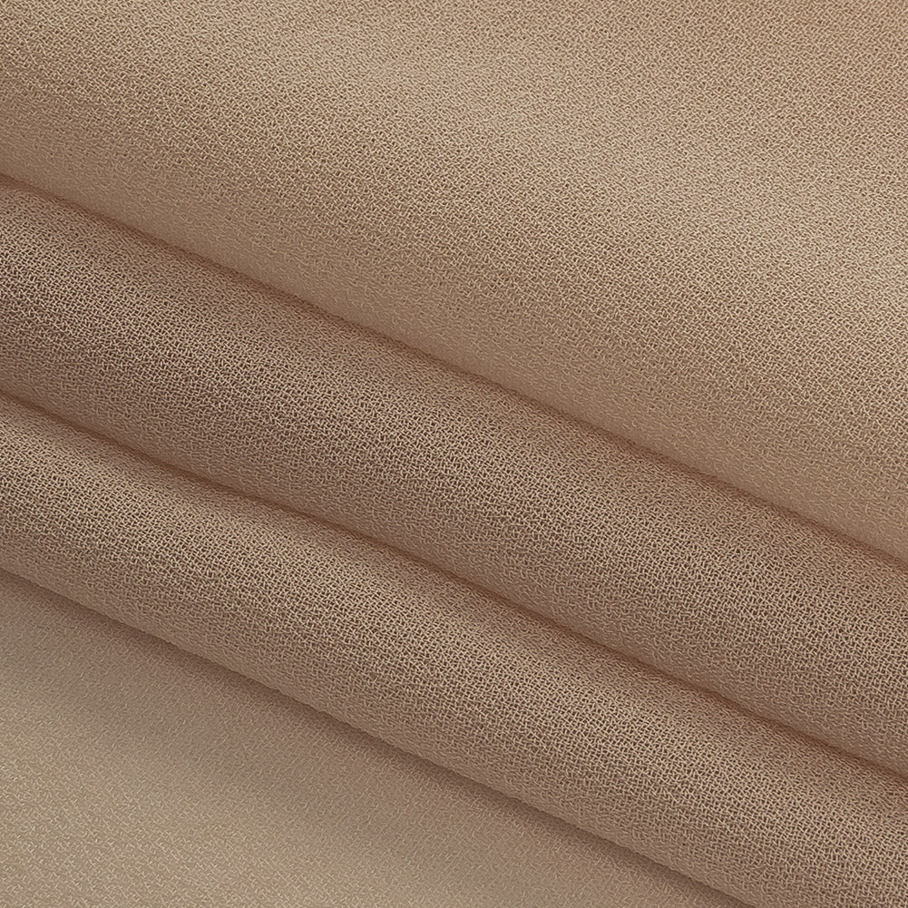 Famous Australian Designer Mushroom Viscose Georgette Folded