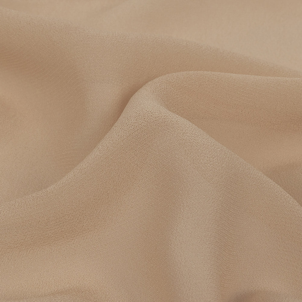 Famous Australian Designer Mushroom Viscose Georgette Detail