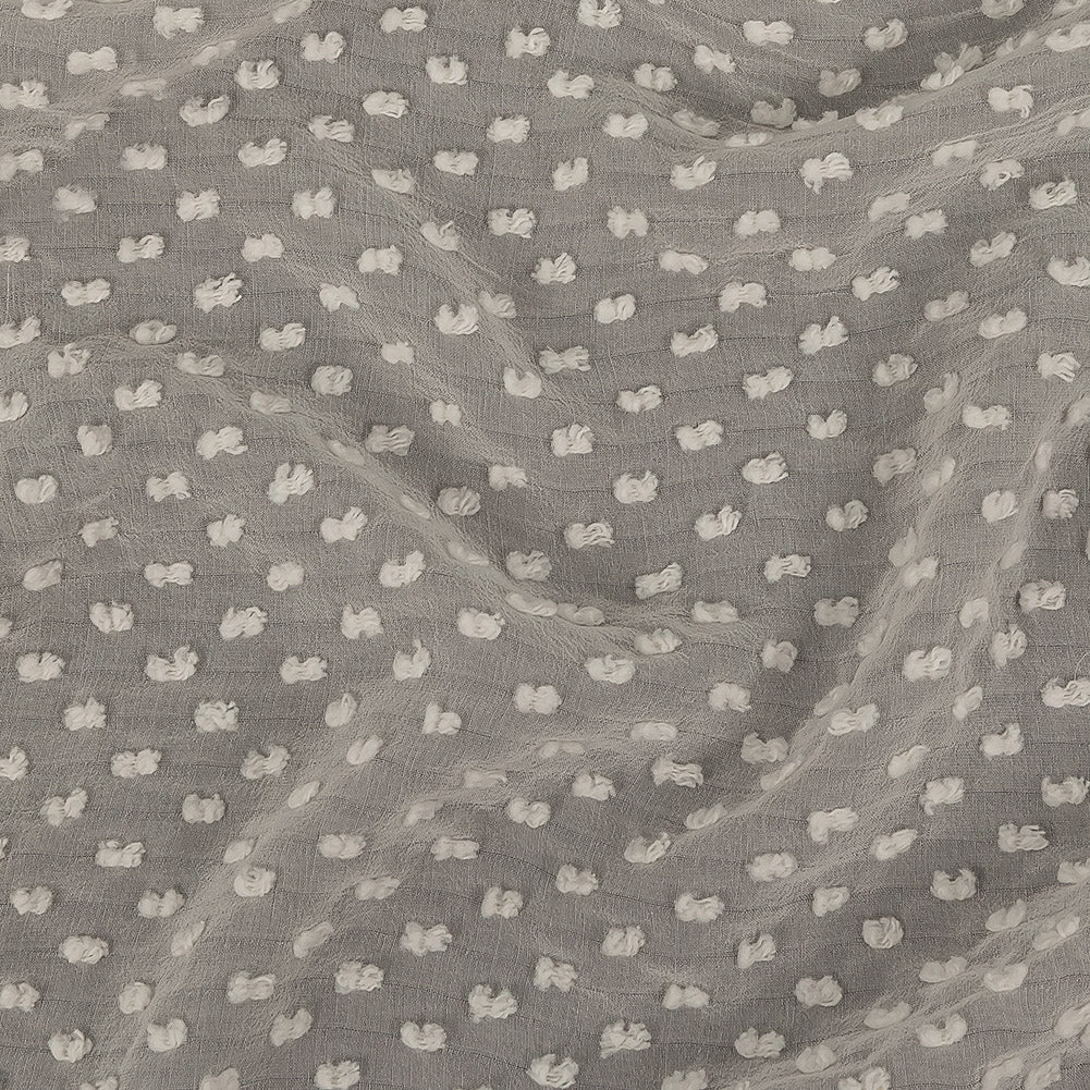 Famous Australian Designer Pearl Faux Swiss Dot Silk Georgette