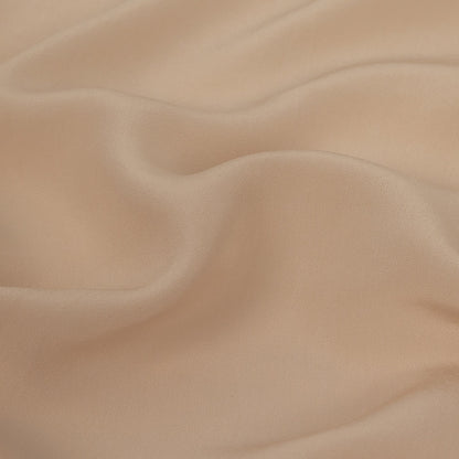 Famous Australian Designer Mushroom Crepe de Chine Viscose Lining Detail
