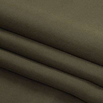 Famous Australian Designer Olive Crepe de Chine Viscose Lining Folded