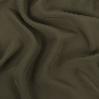 Famous Australian Designer Olive Crepe de Chine Viscose Lining