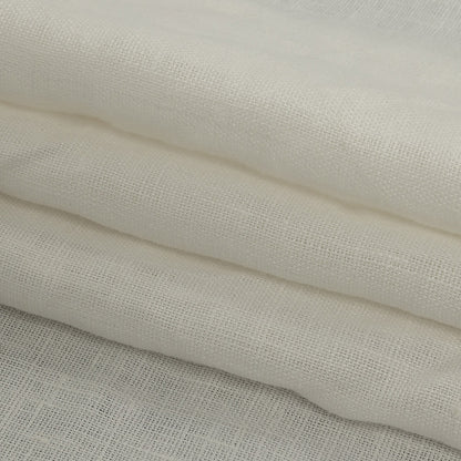 Famous Australian Designer Snow White Plainly Textured Linen Woven Folded