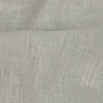 Famous Australian Designer Snow White Plainly Textured Linen Woven Detail