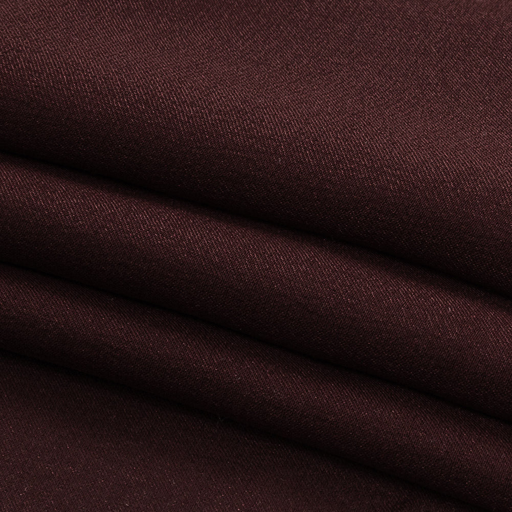 Famous Australian Designer Mahogany Satin-Faced Silk Chiffon Folded