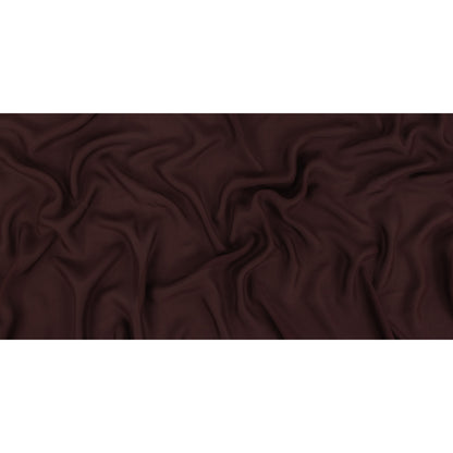 Famous Australian Designer Mahogany Satin-Faced Silk Chiffon Full