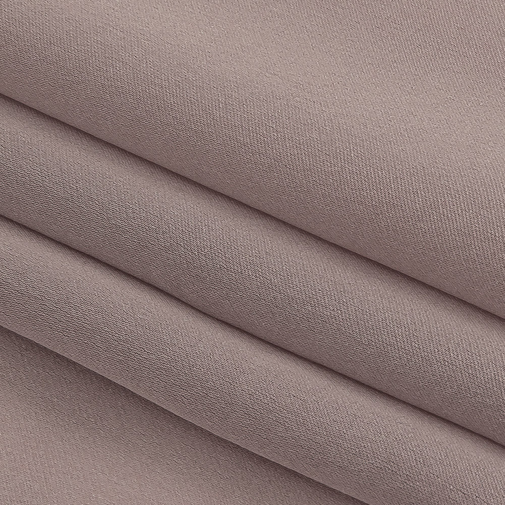 Famous Australian Designer Lilac Satin-Faced Silk Chiffon Folded