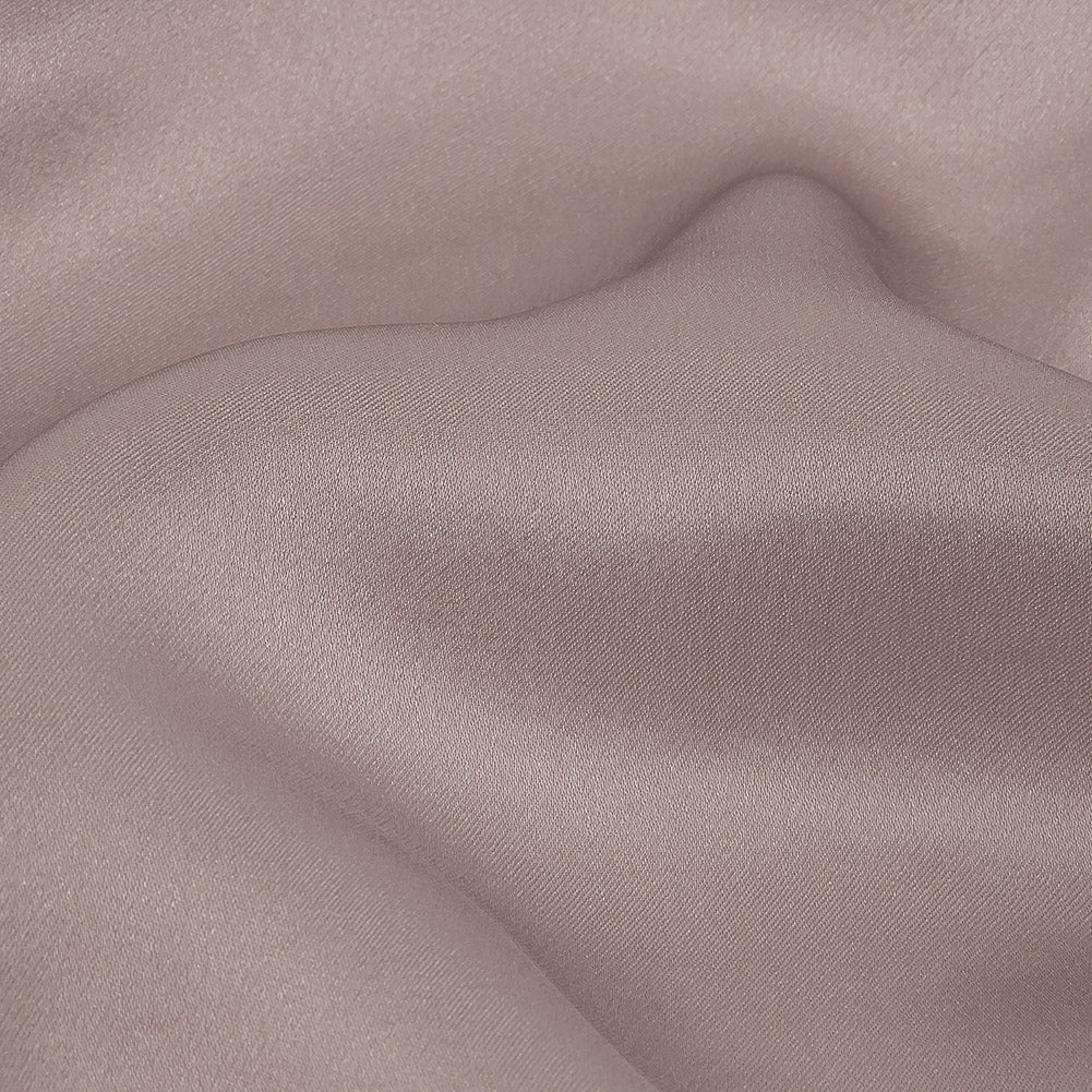 Famous Australian Designer Lilac Satin-Faced Silk Chiffon Detail