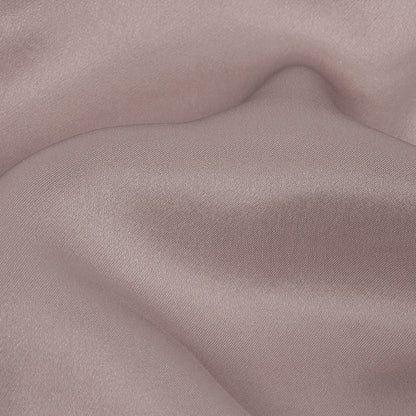 Famous Australian Designer Lilac Satin-Faced Silk Chiffon Detail