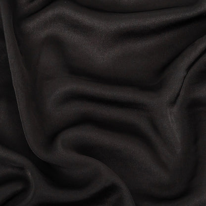 Famous Australian Designer Black Heavy Drape Viscose Sateen