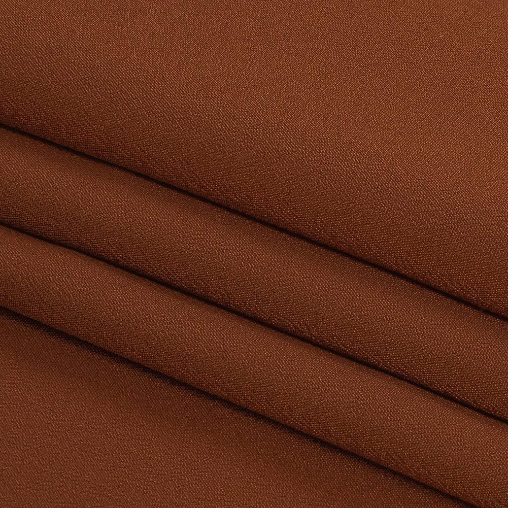 Famous Australian Designer Bronze Polyester Crepe de Chine Lining Folded