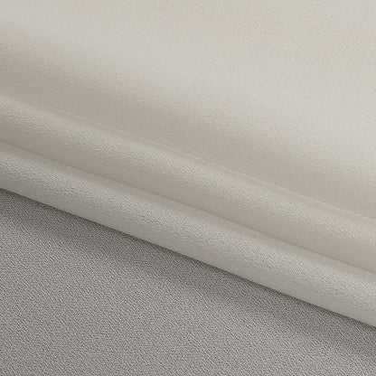 Famous Australian Designer Ivory High-Multitwist Polyester Georgette Folded