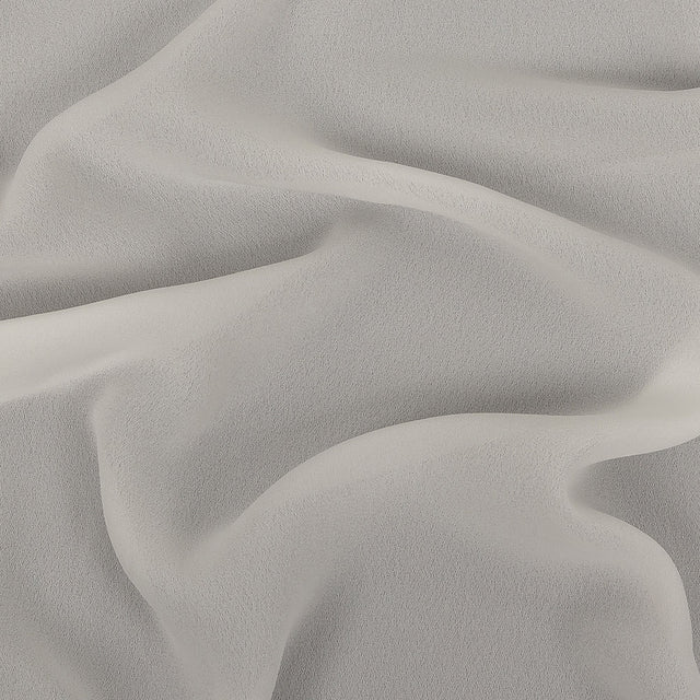 Famous Australian Designer Ivory High-Multitwist Polyester Georgette