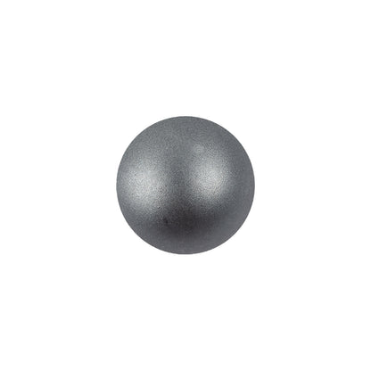Italian Hematite Iridescent Ball Shank Back Button - 22L/14mm