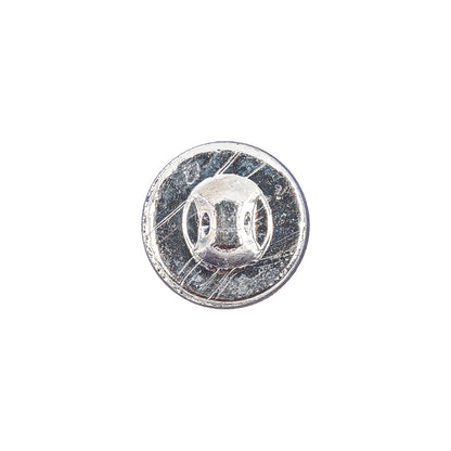 Cobalt Translucent Floral Shank Back Glass Button - 22L/14mm Detail