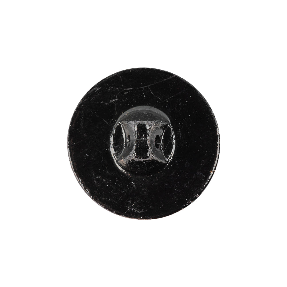 Old Gold Translucent Floral Shank Back Glass Button - 36L/23mm Detail