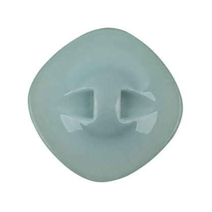 Powder Blue Iridescent Rounded Square Self Back Plastic Button - 48L/30.5mm Detail