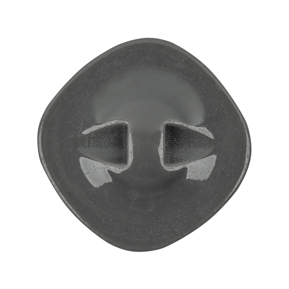 Smoke Iridescent Rounded Square Self Back Plastic Button - 48L/30.5mm Detail