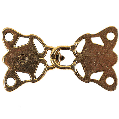 Antique Gold Abstract Metal Clasp Closure - 70L/44.5mm Detail