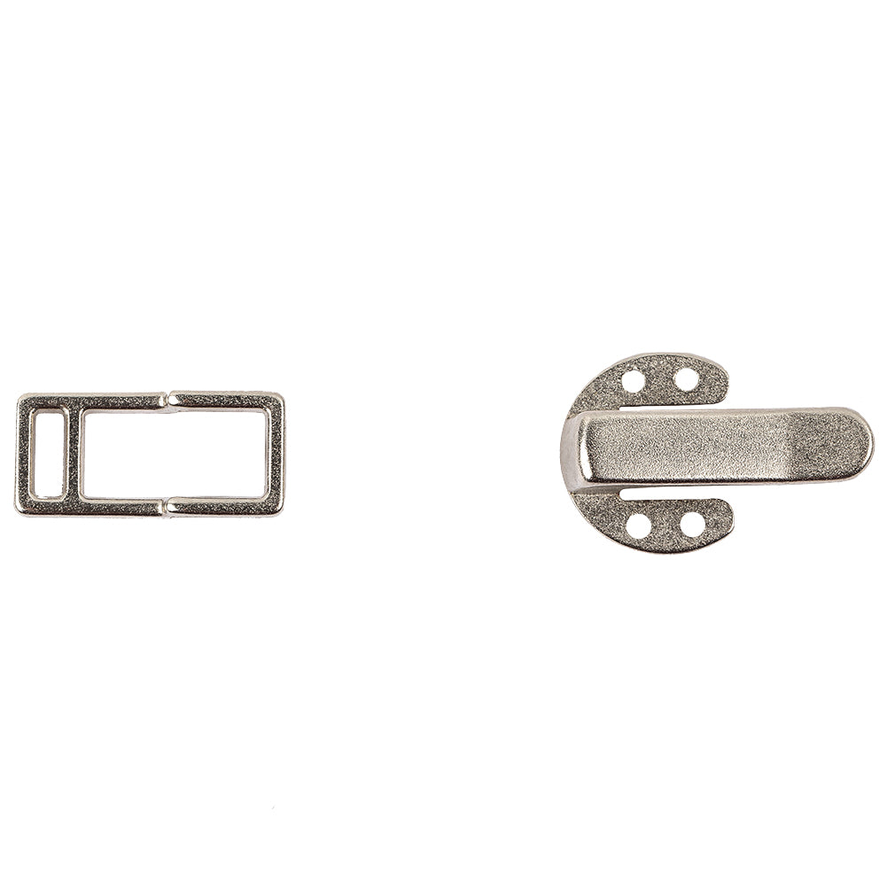 Matte Nickel Petite Skinny Strap Closure - 64L/40.5mm Full