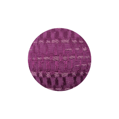 Magenta Jacquard Fabric Covered Domed Cotton Blend Sew On Button - 36L/23mm
