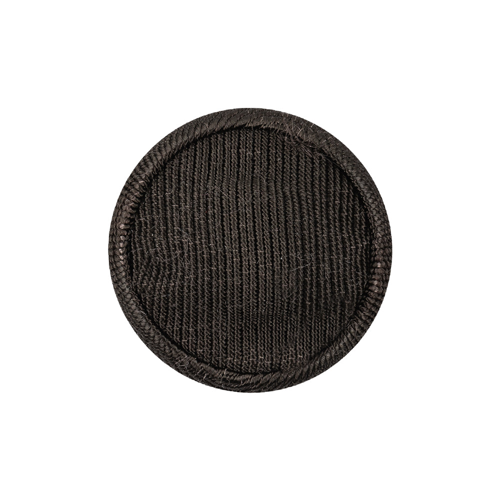 Turkish Coffee Ottoman Fabric Covered Domed Cotton Blend Sew On Button - 38L/24mm Detail
