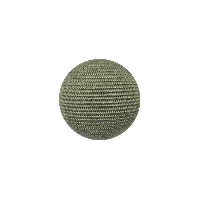 Oil Green Ottoman Fabric Covered Domed Cotton Blend Sew On Button - 25L/16mm
