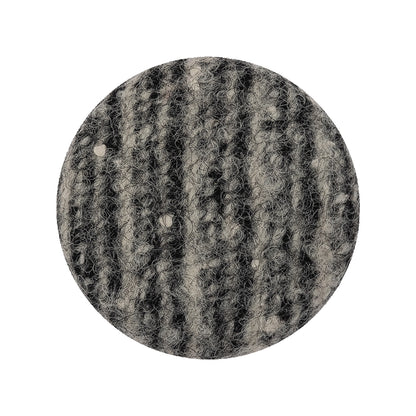 Black, Agate Gray and White Tweed Fabric Covered Wool and Metal Shank Back Button - 44L/28mm