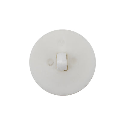 Italian Milk White Circle in a Circle Plastic Coat Button - 36L/23mm Detail