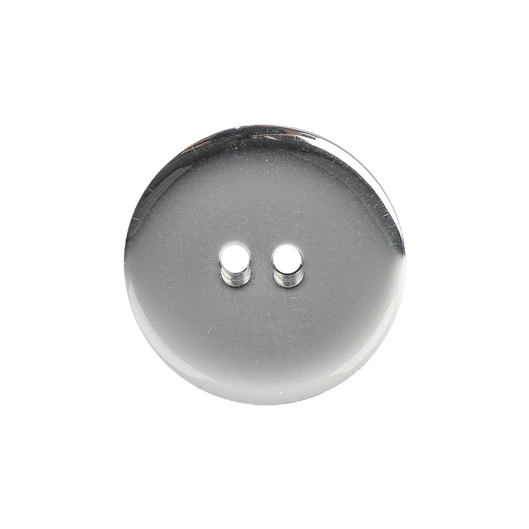 template--25130090922057__main-Silver Mirror Backed Two Hole Smooth Top Button - 36L/23mm
