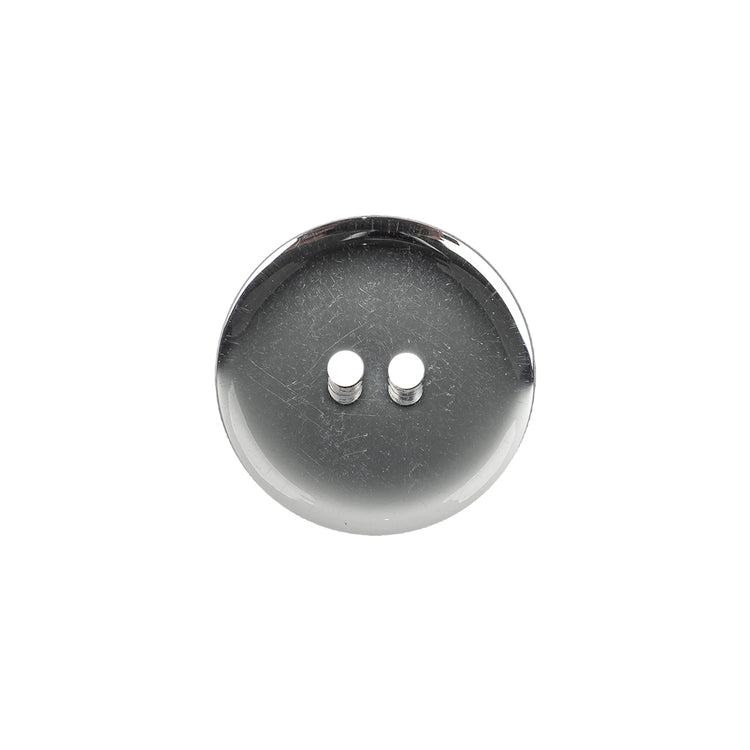 template--25130090922057__main-Silver Mirror Backed Two Hole Smooth Top Button - 28L/18mm