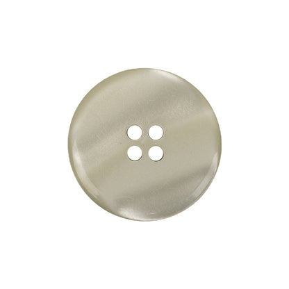 Ivory Iridescent Four Hole Smooth Top Plastic Button - 36L/23mm Detail