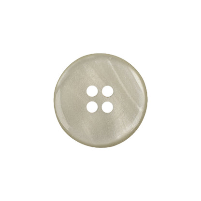 Ivory Iridescent Four Hole Smooth Top Plastic Button - 32L/20mm Detail