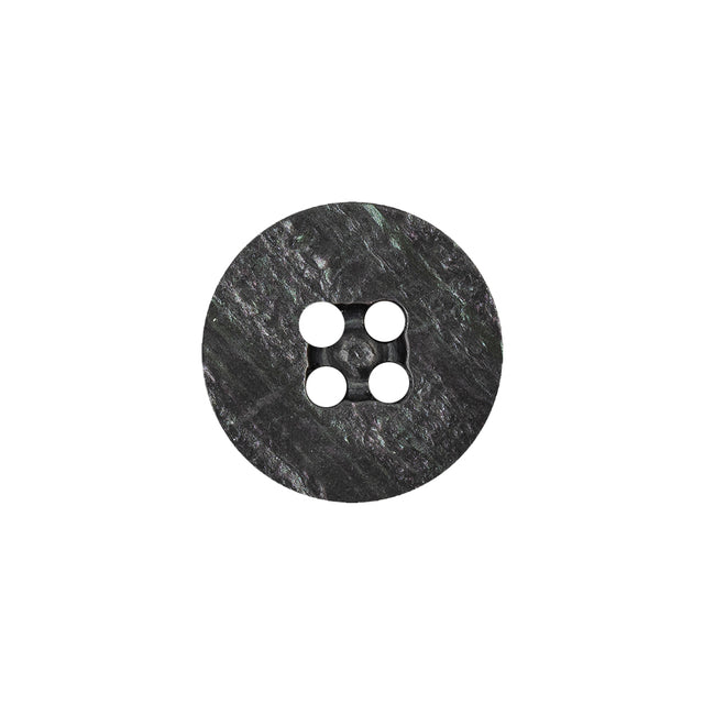 Smoke Iridescent Four Hole Smooth Top Plastic Button - 28L/18mm