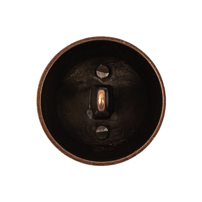 Old Copper Floral Classical Dome Shaped Metal Coat Button - 40L/25.5mm Detail