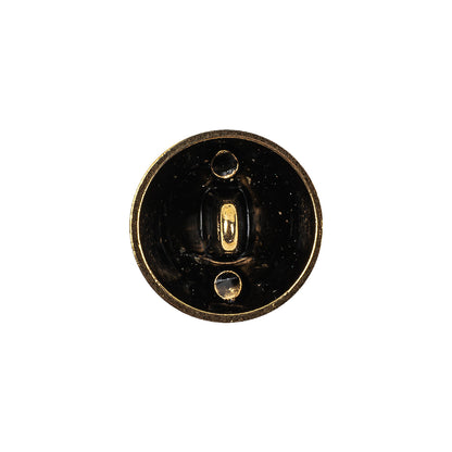 Gold Floral Classical Dome Shaped Metal Coat Button - 28L/18mm Detail
