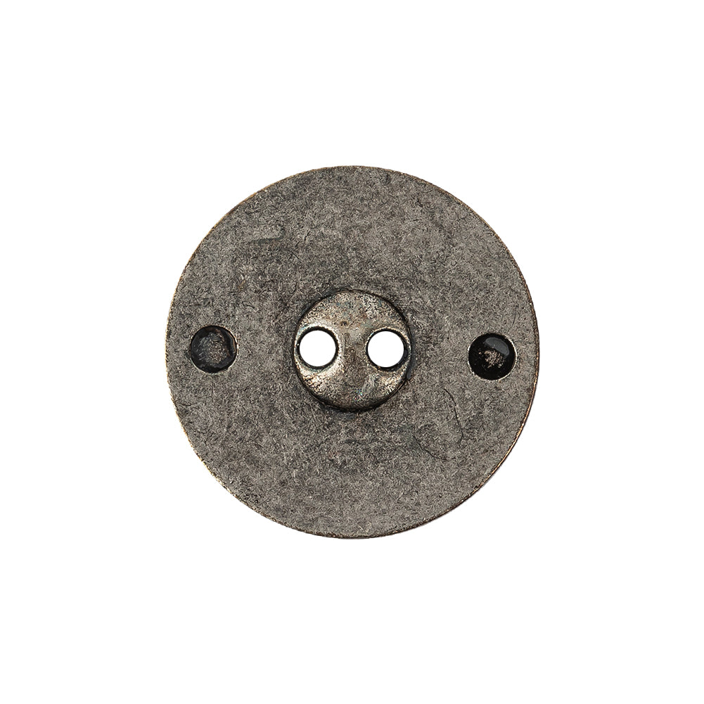 Italian Silver Floral Metal Button - 36L/23mm Detail