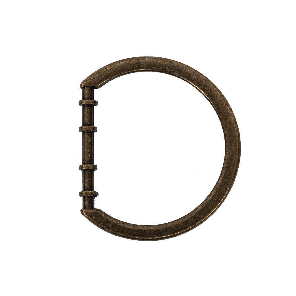 Bronze Cast Metal Rounded D-Ring - 25mm