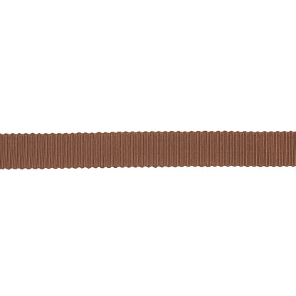 Aztec Brown Petersham Grosgrain Ribbon - 0.4375" Detail