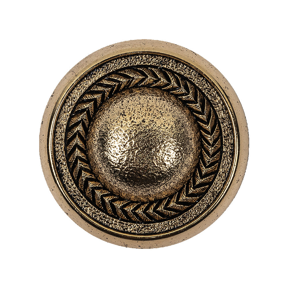 Italian Gold Plated Faux Chain Shank Back Button - 44L/28mm