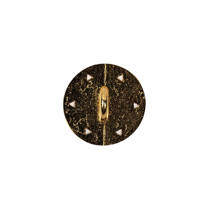 Italian Gold Floral Shank Back Button - 24L/15mm Detail