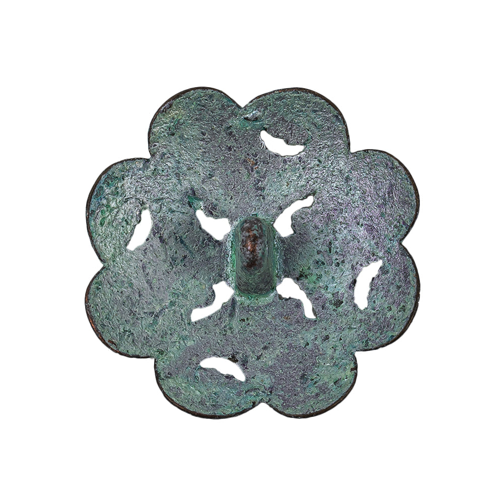 Italian Fairy Wing Floral Shank Back Button - 44L/28mm Detail