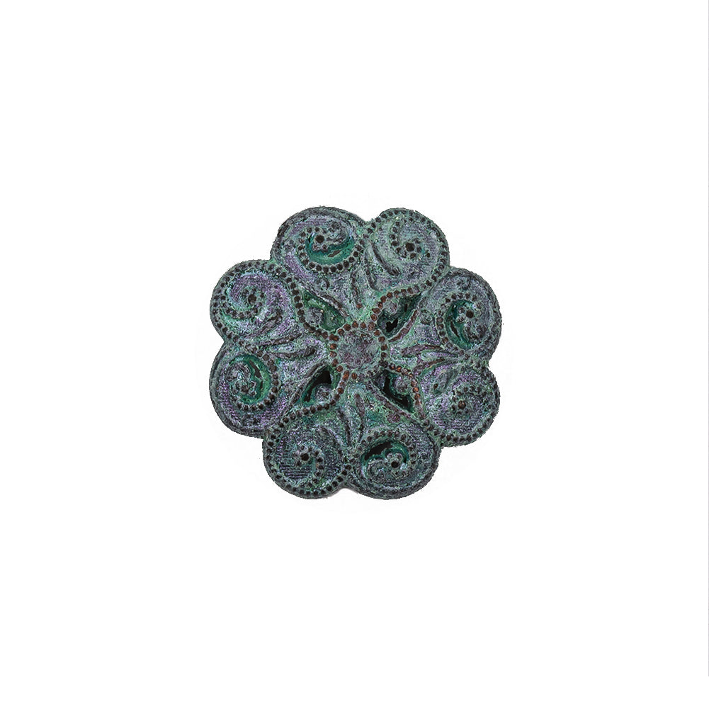 Italian Fairy Wing Floral Shank Back Button - 30L/19mm