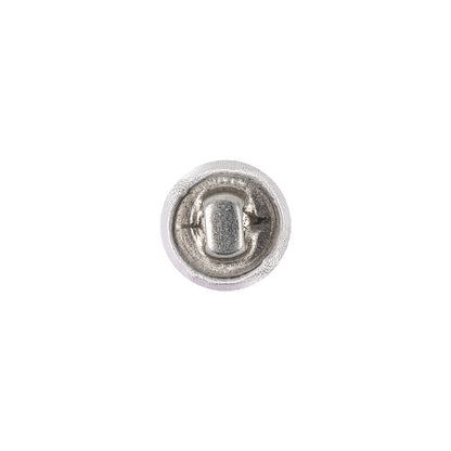 White Fabric Covered Low Domed Shank Back Button - 18L/11.5mm Detail
